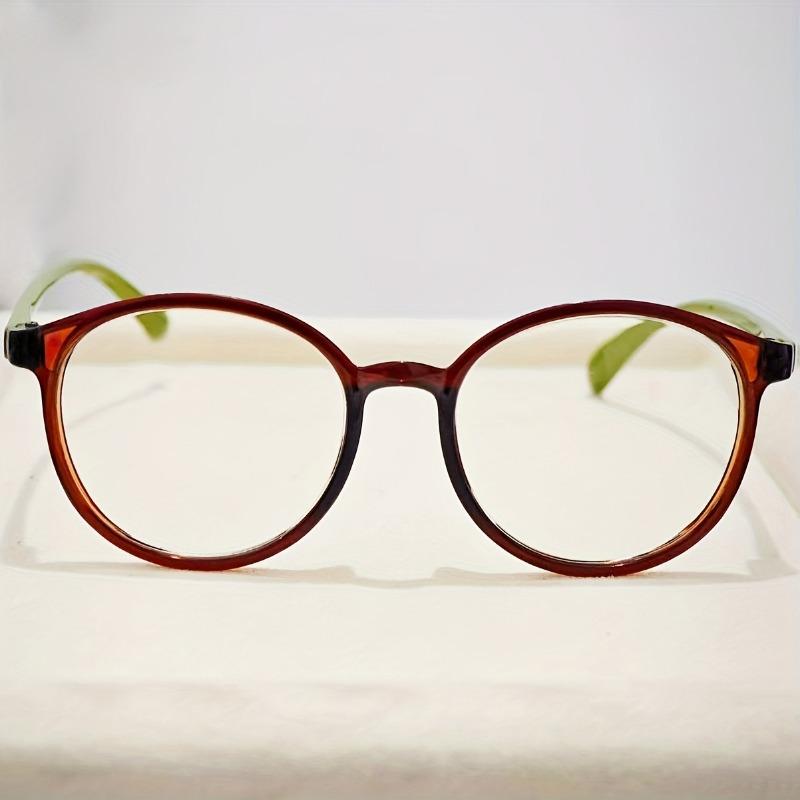 Minimalist Lightweight Reading Glasses for Women Retro Round Frame Clear Lenses Unisex Anti Blue Light Reading+1.0~+4.0