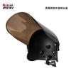 Motorcycle Helmet Sun Visor With Phone Mount Bracket Extended Shade Cover Universal Fit Riders