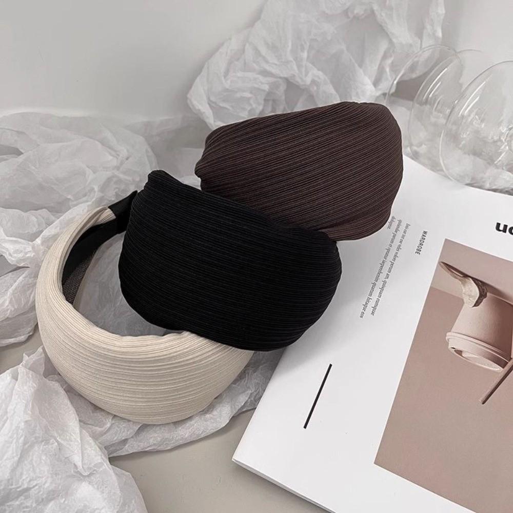 Wide Edge Hair Hoop Solid Hair Ornament Hair Accessories Hair Band  Women Girls