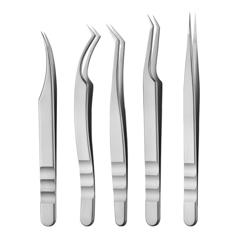 Stainless Steel Precision Eyelash Extension Tweezers - Phoenix & Princess Styles for Technicians