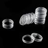 100pcs Coin Capsule Commemorative Transparent Plastic Small Round Supplies