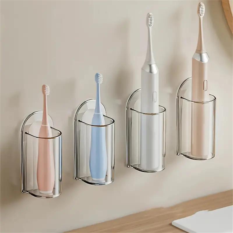 Toothbrush Stand Electric Wall-Mounted Holder Base Rack Organizer Traceless Space Saving Adults Toilet Bathroom Accessories Tool