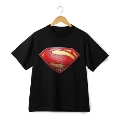 DC Superman Custom Grafik T-Shirt – Unisex T-Shirt Texturiertes Rotes Goldenes Emblem