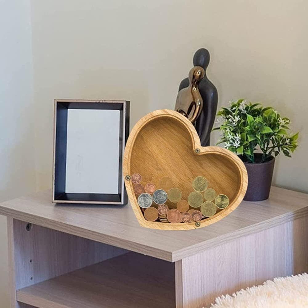 Unbreakable Coin Container Transparent Money Storage Jar Personalized Cash Saving Box Adults