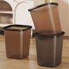 Light Luxury Transparent Large Capacity Trash Can for Home & Office