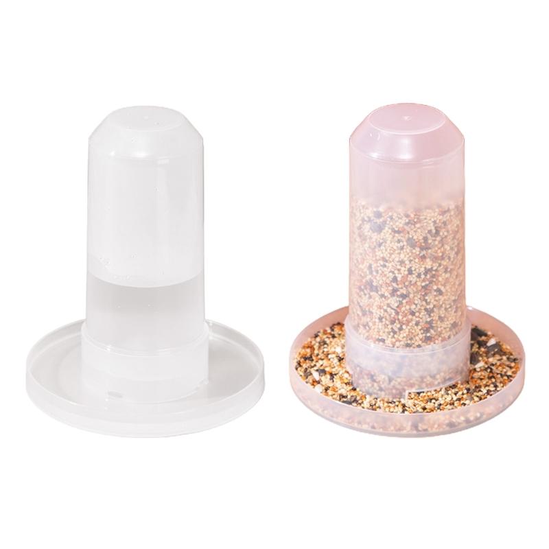 Pet Bird Drinker Feeder Food Plate Bird Supplies Parrot Chicken Automatic Water Cups Feeder Bird Parrot Accessories