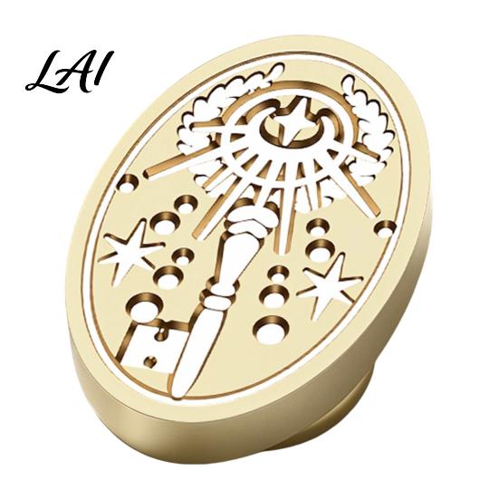 Gift Wrapping Wax Stamp Brass Seal Head Vintage Key Pattern Embossed Sealing Decorative Head for Envelope Journal Packaging Invitation Crafting