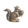Brass Squirrel Holding Chestnut Creative Incense Holder Desktop Bronze Statue Crafts Tea Ornaments Decoration
