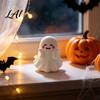 Cute Ghost Pen Holder Halloween Holder Mini Figurine Desk Decor Funny Decor Pencil Stand Ornament Creative Office Organizer Gift for Friends