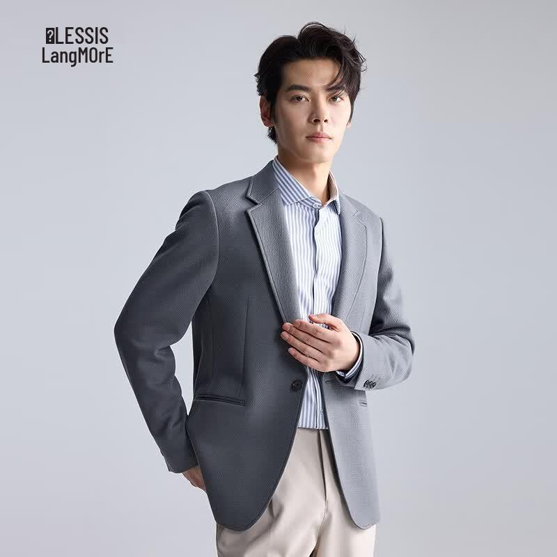 Lilanz Men s Textured Business Blazer 175/88A