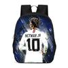 Zaino Scolastico per Bambini con Stampa Cristiano Ronaldo Neymar Leggero Design Ergonomico Studenti Elementari