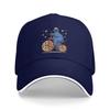 Cartoon Role Funny Cookie Monster Ride A Bike Beach Baseball Caps  Mens  Printing Trucker Cap For Women Sport Sun Hat