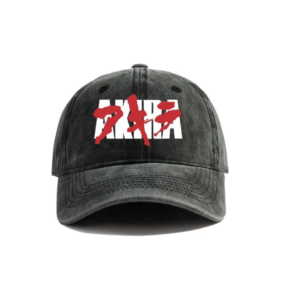 Summer Akira Baseball Cap Distressed Hats Anime Japanese Cap Men Retro Outdoor Summer Adjustable Dad Hat