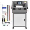 Elektrischer Papierabschneider, Programmierbare Metall-Papierabschneidemaschine, 457 mm Schnittbreite, 58 mm Schnittstärke, Elektrischer hydraulischer Guillotinen-Trimmer