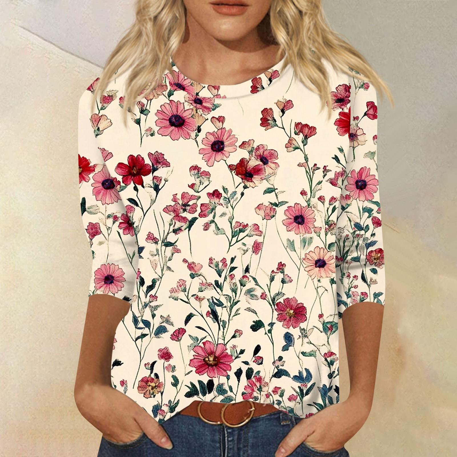 

Женский модный повседневный пуловер с воротником три четверти и принтом L розовый