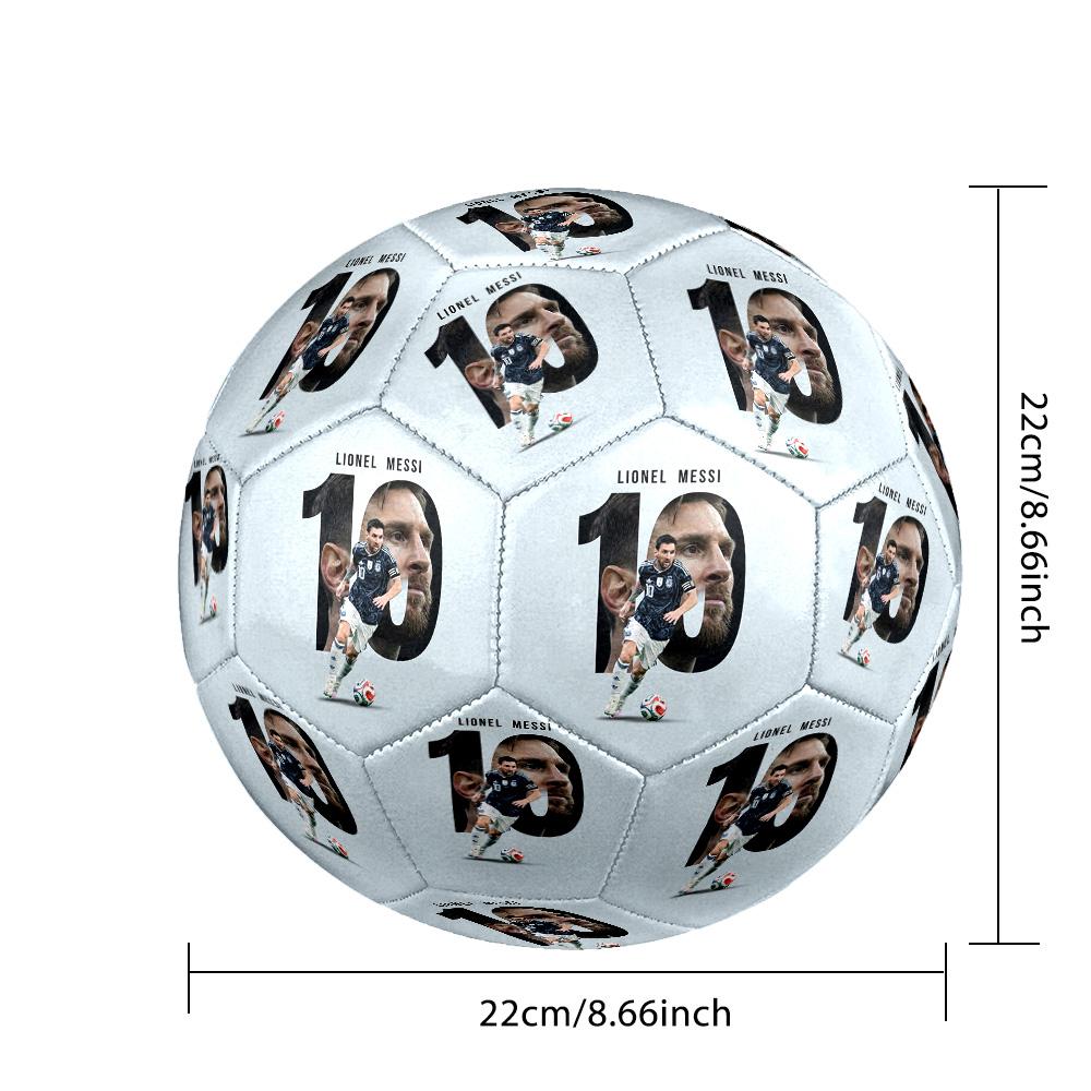 Messi 10 Number Argentina World Cup Champions Size 5 Soccer Ball Machinestitched Indooroutdoor Training And Matches Surprise Collection Gift