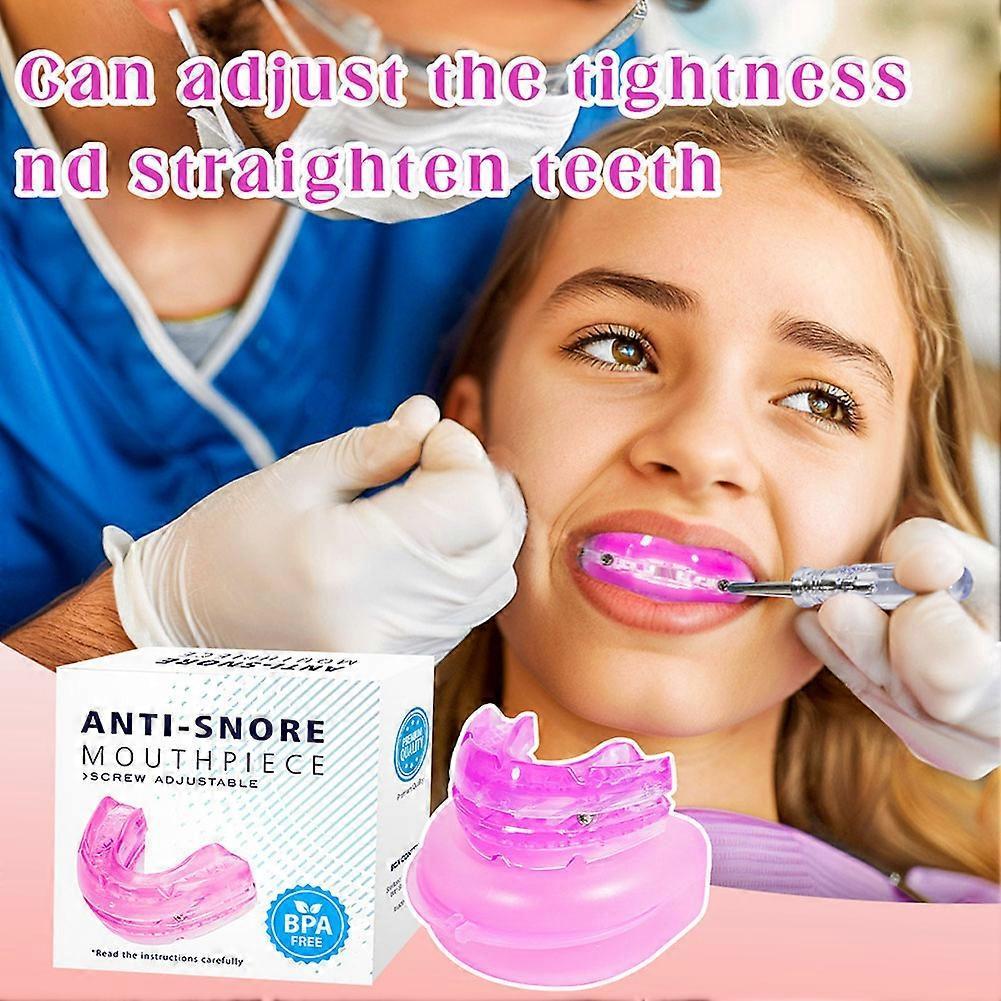 Adjustable Night Guard for Teeth Grinding & Clenching, Custom Fit for Bruxism Relief, TMJ Pain Relief & Sleep Comfort, Anti-Grinding Dental Guard