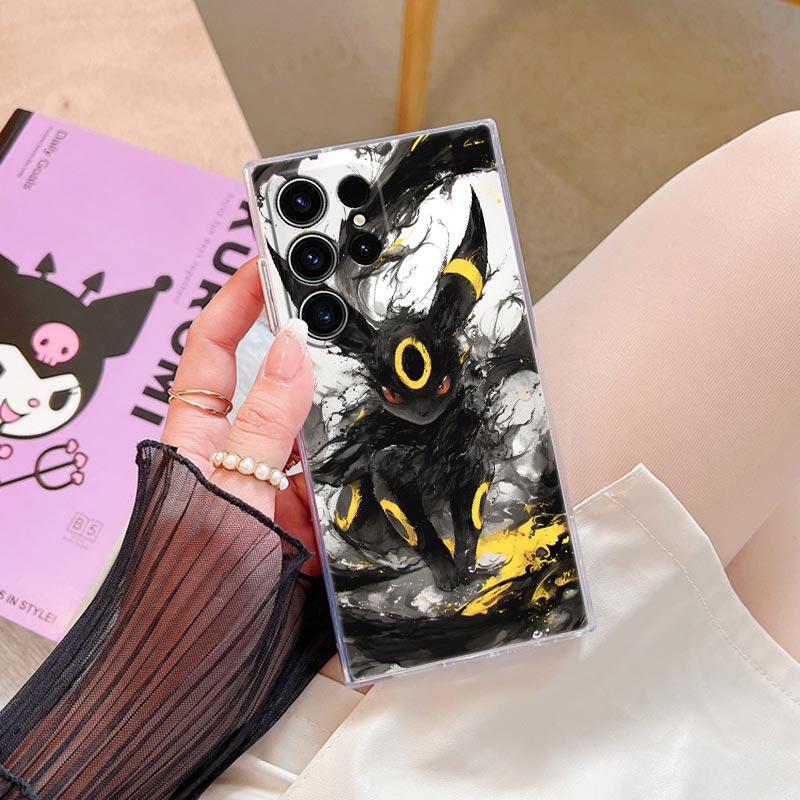 Pokemons Umbreons Gengars S25FE Clear Case For Samsung Galaxy S25 S24 S23 Ultra S20 S21 FE S22 Plus A56 A36 A17 A07 Phone Cover