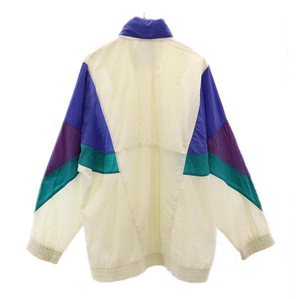 Adidas 80s Vintage International Flag Tag Nylon Jacket M Hood Men's Used
