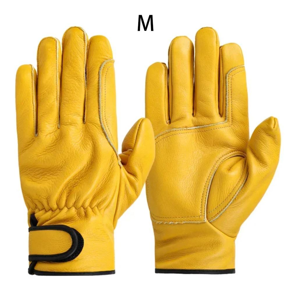 Leather Wear-resistant Gloves Welding Security Gloves Utility Work Gloves  Workers