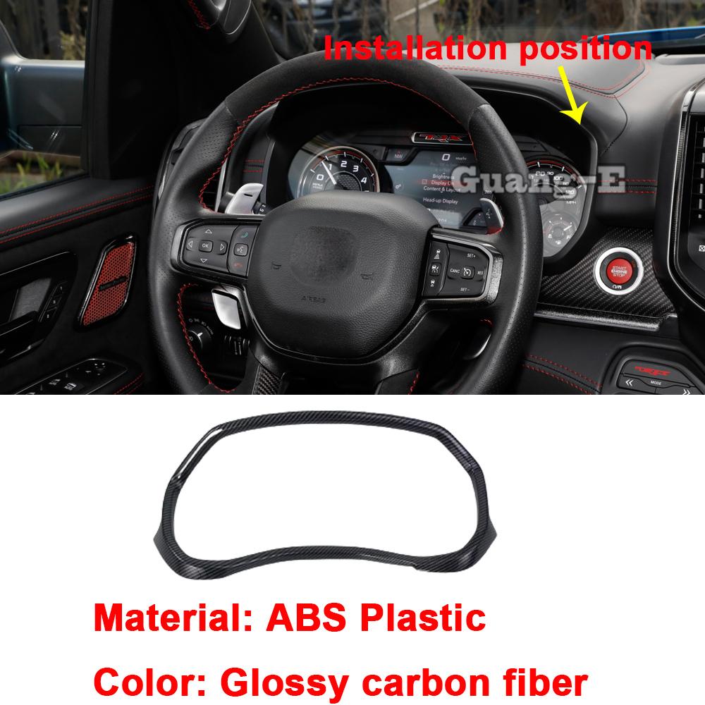 For Dodge Ram 1500 TRX   2024 ABS Steering Wheel Frame Dashboard Armrest Handle Panel Air Outlet Vent Trim Gear