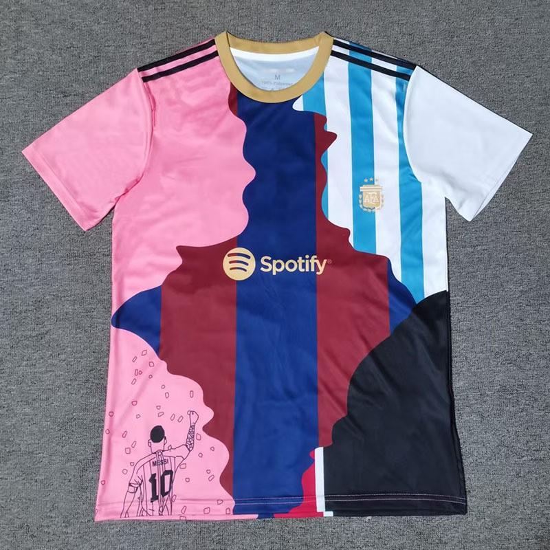 2526 Fans 3XL4XL Messi Commemorative Jersey Football Uniform Fan Edition M