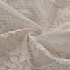 1PC White Short Lace Curtain,Cute Floral Pattern Kitchen Valance,Window Valances Pastoral Tulle Voile Home Decor Kitchen Door