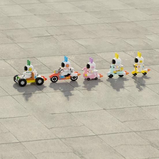 1 Set Building Blocks Cute Outer Space Spaceman Mars Rover Mini Bricks Gifts Science Toys