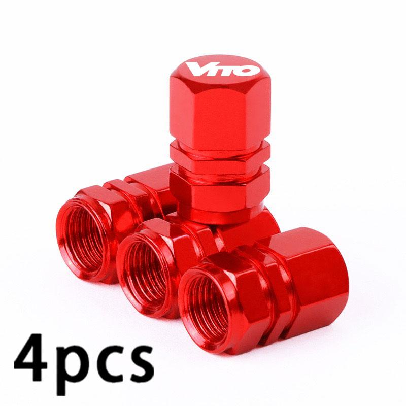 4PCS Colorful Car Accessories Car Tire Valve Cap For Mercedes Benz VITO