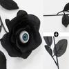 With Eyeball Halloween Eyeball Rose Handmade Artificial Black Rose Eyeball Fake Flower  Wedding