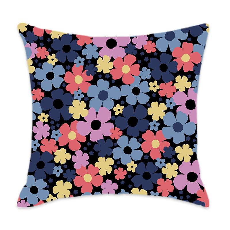 Home Pillow Floral Print Series Sofa Bedroom Leisure Pillow Floral Pattern
