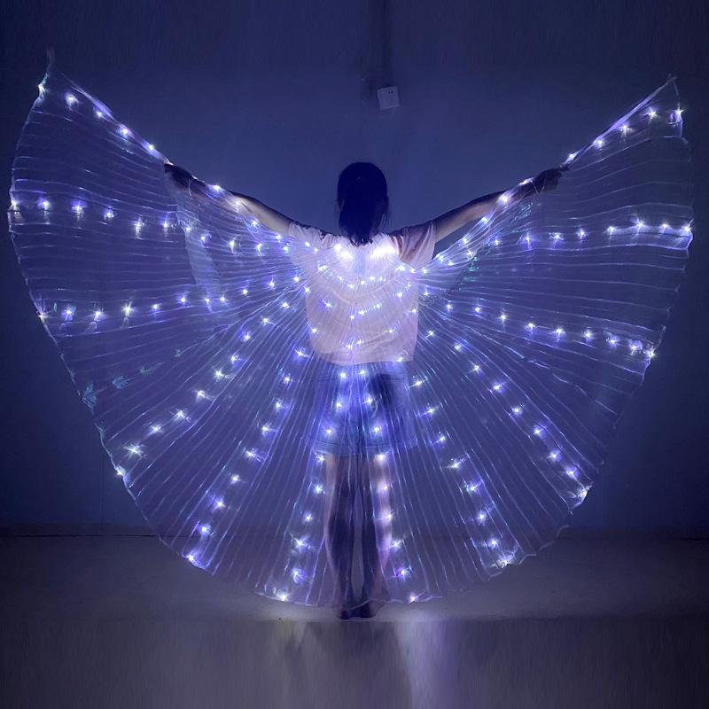 Children's LED Luminous Butterfly Wings for Belly Dance Performance.