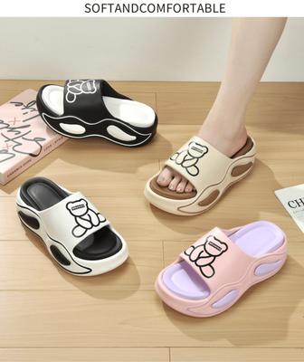 House Slippers For Girls Summer Indoor And Outdoor Thick-soled Slippers