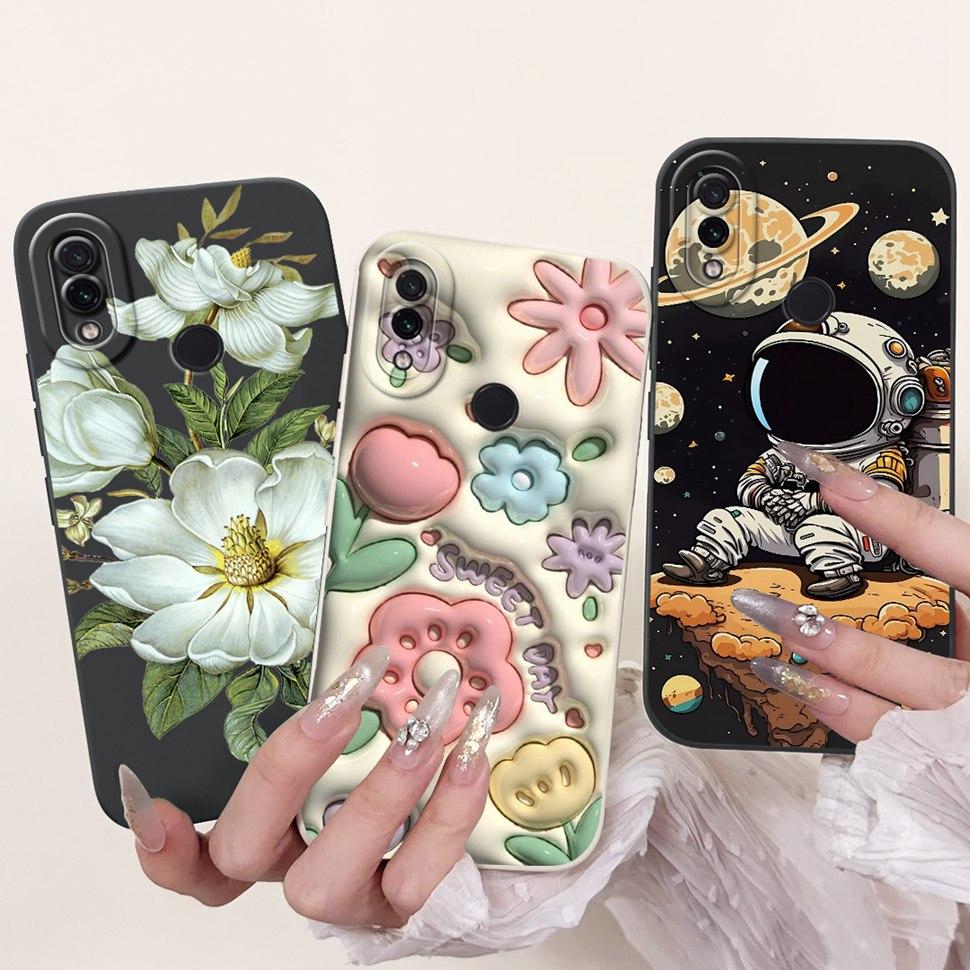 For Xiaomi Redmi Note 7 Case 2019 Lovely Cartoon Painting Back Cover Soft Slim Phone Case For Redmi Note 7 Note7 Bumper 6.3"
