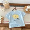 Children's Clothes Summer T-shirt Tops Simple Printed Cartoon Tshirts Tops Crewneck Short Sleeve Kids Clothing T Shirts
