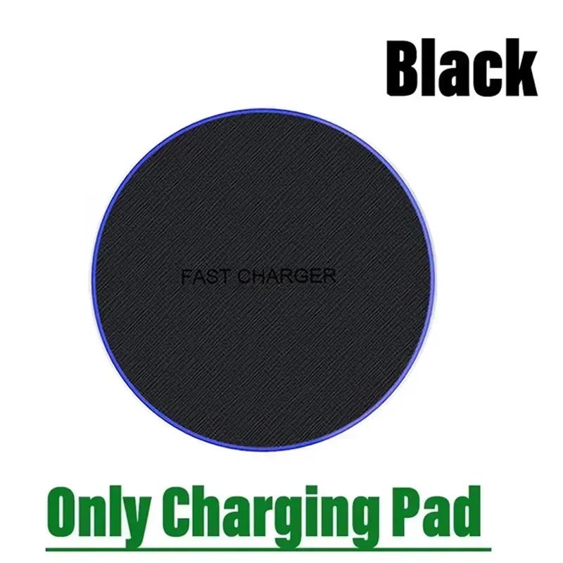 Ultra-Thin Fast Wireless Charger Pad for Samsung Galaxy S24 S23 S22 iPhone 16-12 Pro Max Wireless Induction Charging Station