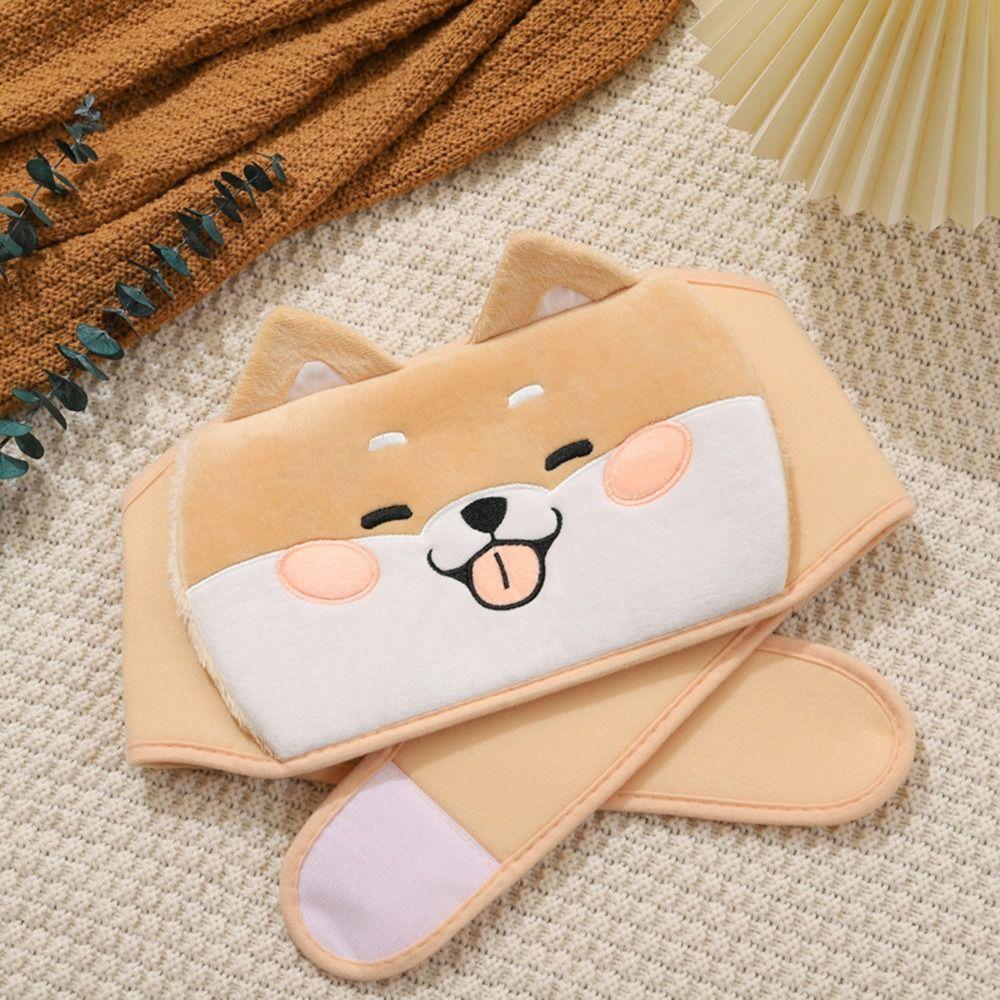 Cute PVC Hot Water Bottle Belt Soft Cartoon Waist Cover Belt Hand Warmer Wearable Warm Water Bag