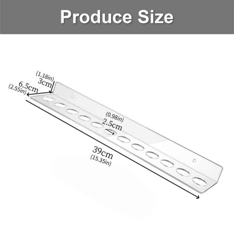 Wall Mounted Scissor Holder 12 Slot Clear Acrylic Organizers Space Saving Tool Storage for Home Office Craft Room