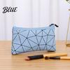 Travel Accessory Pouch Set 3Pcs/Set Makeup Bags Waterproof Faux Leather Cosmetic Bag Portable Geometric Toiletry Bags for Skincare Brushes