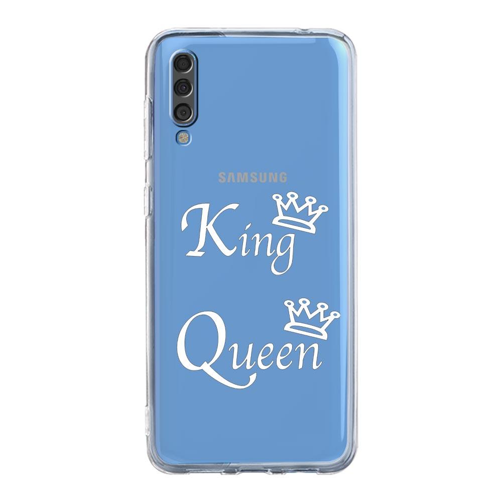 Phone Case For Samsung A14 5G A12 A22 A32 A34 A42 A52 A54 A50 A70 A72 A40 A20E A10S A20S A02S A04S Couple Style Crown king Queen