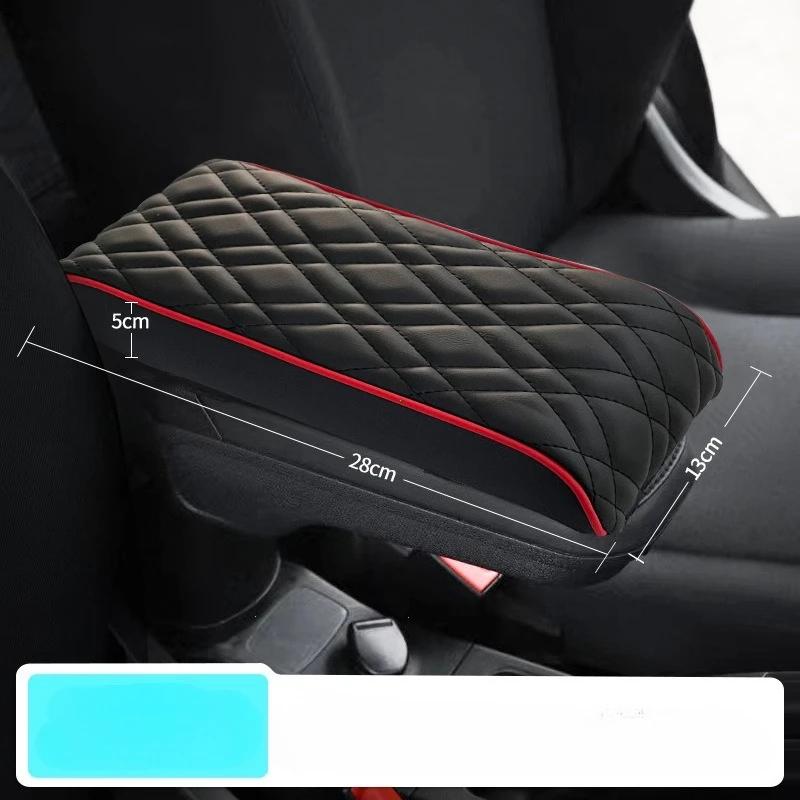 PU Leather Car Armrest Mat Center Console Arm Rest Protection Cushion For MINI Cooper F55 F56 F57 Auto Armrests Storage Box Pad