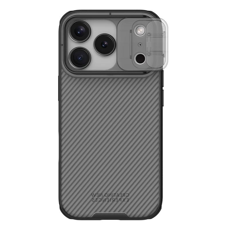 Nillkin For iPhone 17 Pro Max / 17 / Air Case Soft Edges Camera Cover Slide Camshiled Pro Back Cover Protection for iPhone Air