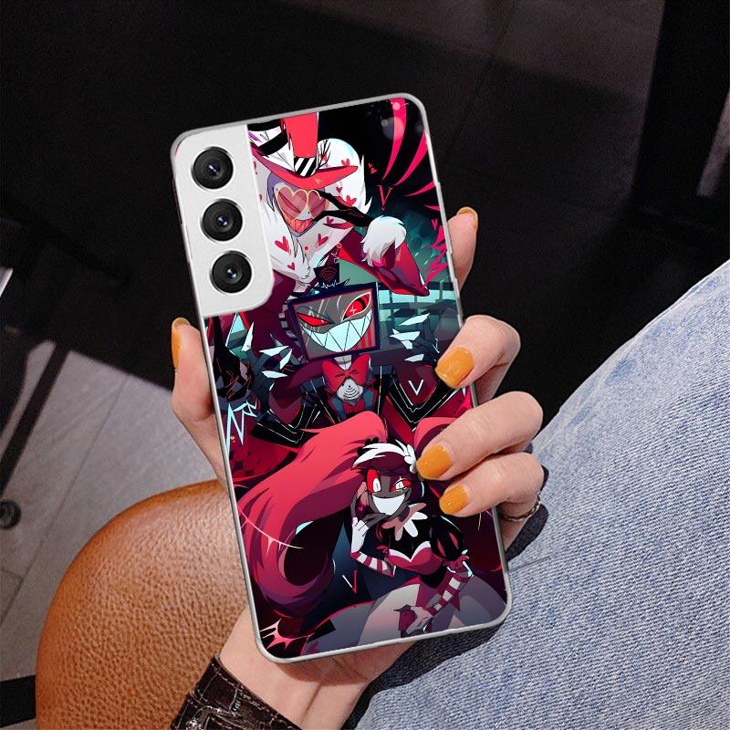 H-Hazbin Hotel Angel Dust Phnoe Case for Samsung Galaxy S26 S25 Edge S23 S24 Ultra S22 Plus S21 S20 FE Unique Cover Soft Coque G
