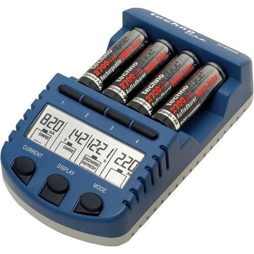 Chargeur de batterie technoline bc 1000n - electrique - bleu/gris