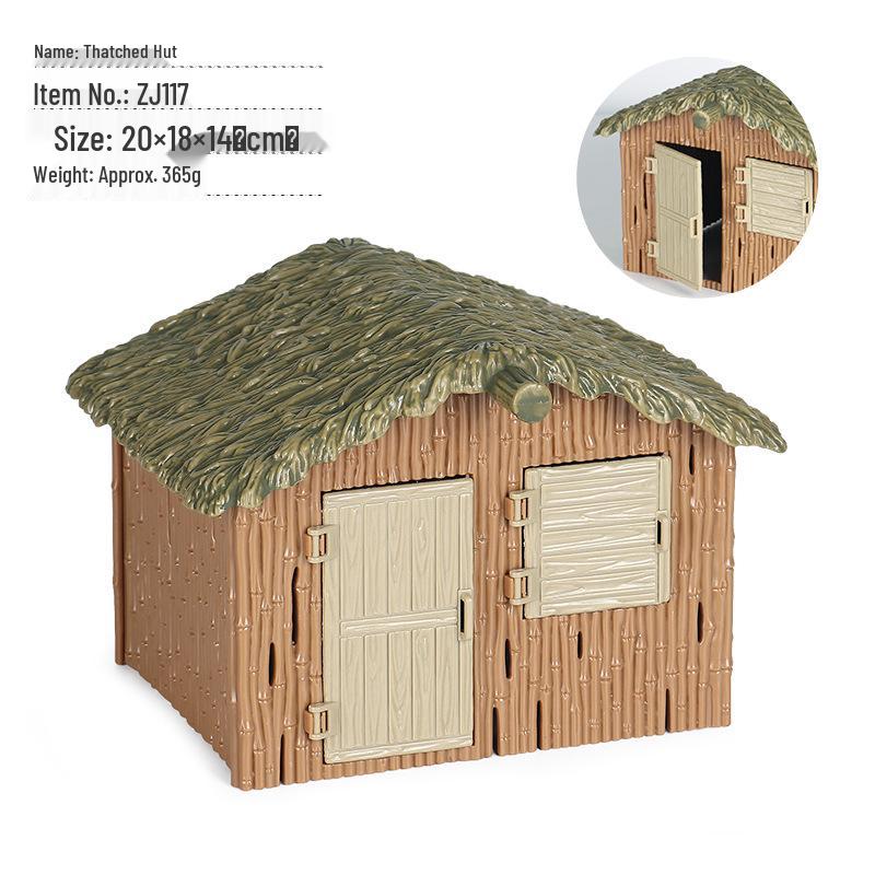 Animal Model Ranch Set: Chicken, Dog, Cow, Sheep, Horse Miniature Toy Scene