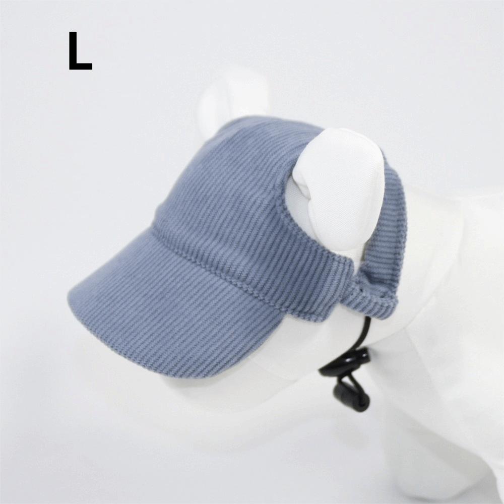 Adjustable Dog Baseball Cap with Ear Holes Soft Breathable Dog Visor Hat Sun Protection Cat Sunscreen Hat Outdoor Sports