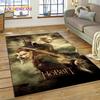 3D L-Lord of The Rings H-Hobbit Movie HD Rug Carpet for Living Room Bedroom Home Decor,Non-slip Decoration for Sofa Doormat Gift