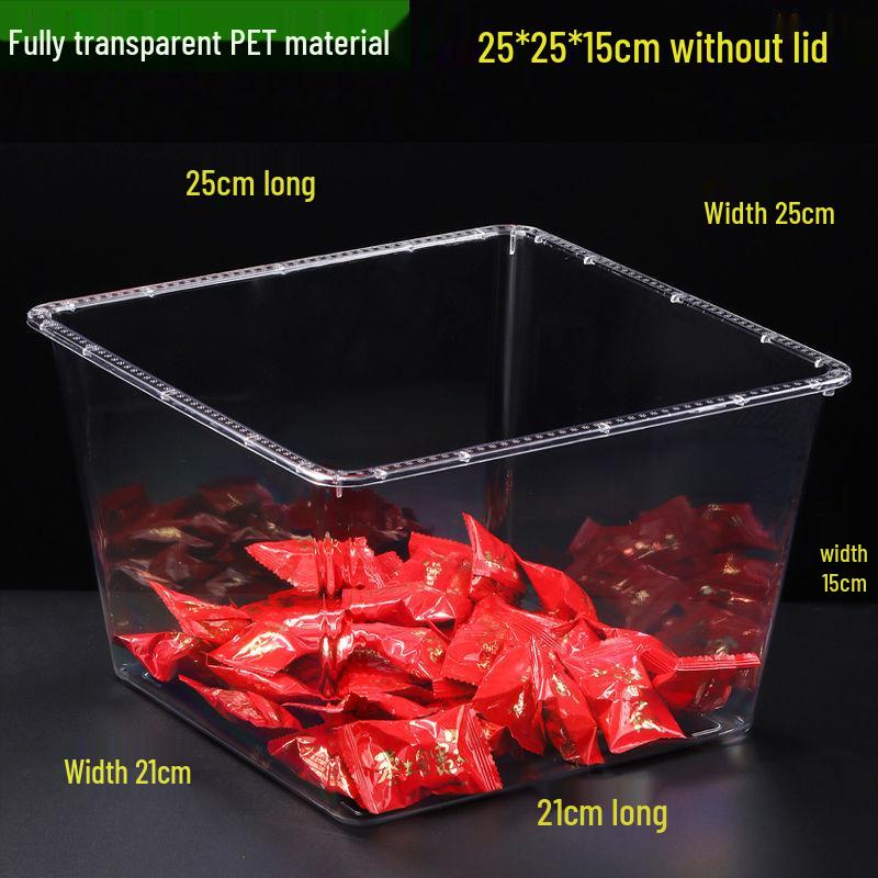 Transparent Plastic Display Box for Bulk Dried Fruit, Candy, Snacks