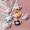 10Pcs Kawai Bright Surface Cartoon Winged Stars Series Resin Flat Back Scrapbook Figurine Diy Bow Decor Accessories Crafts A27