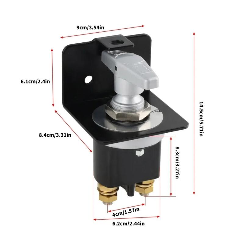 Heavy Duty Battery Kills Switch 12V-36V Disconnect Switch 20247 Universal Battery Isolator for Car Auto Boat Waterproof